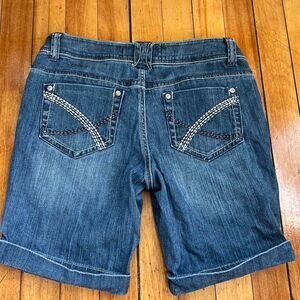 C Pink Jorts Shorts Women's 27 Blue and Navy Denim Y2K Vintage Bermuda